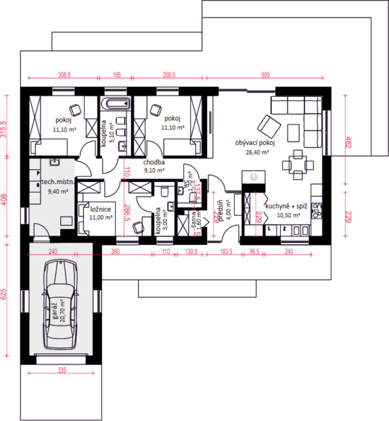 Bungalov Vista 4+1